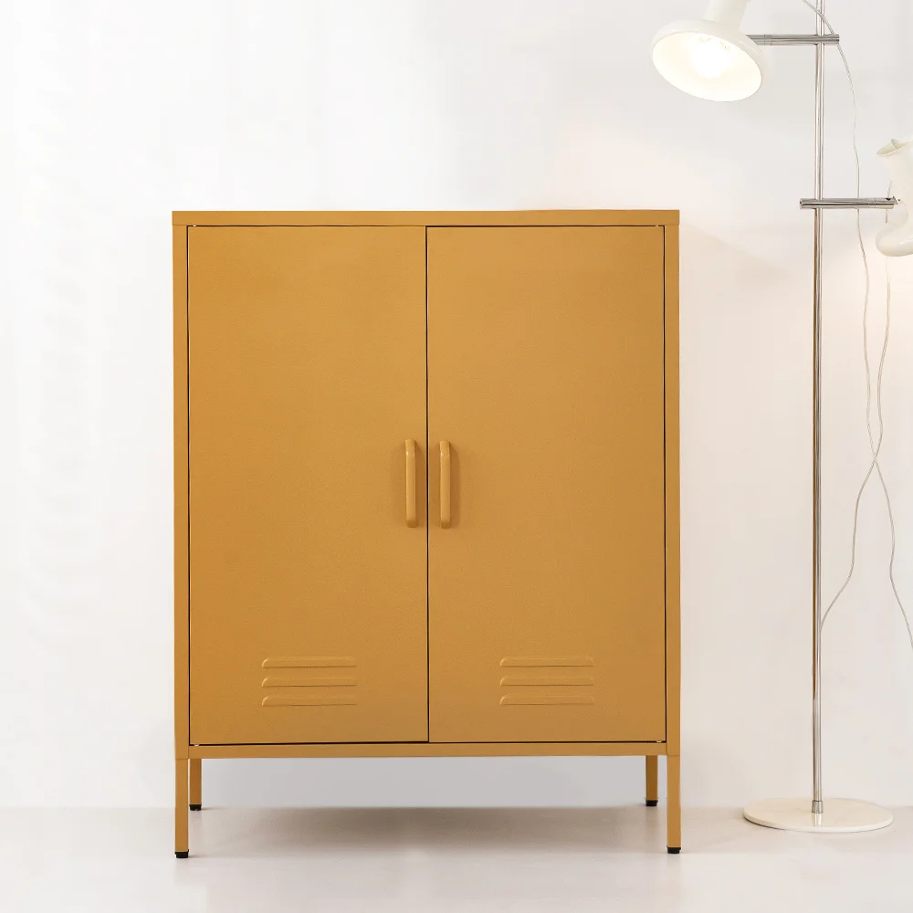 Artiss Buffet Sideboard Metal Cabinet - SWEETHEART Yellow