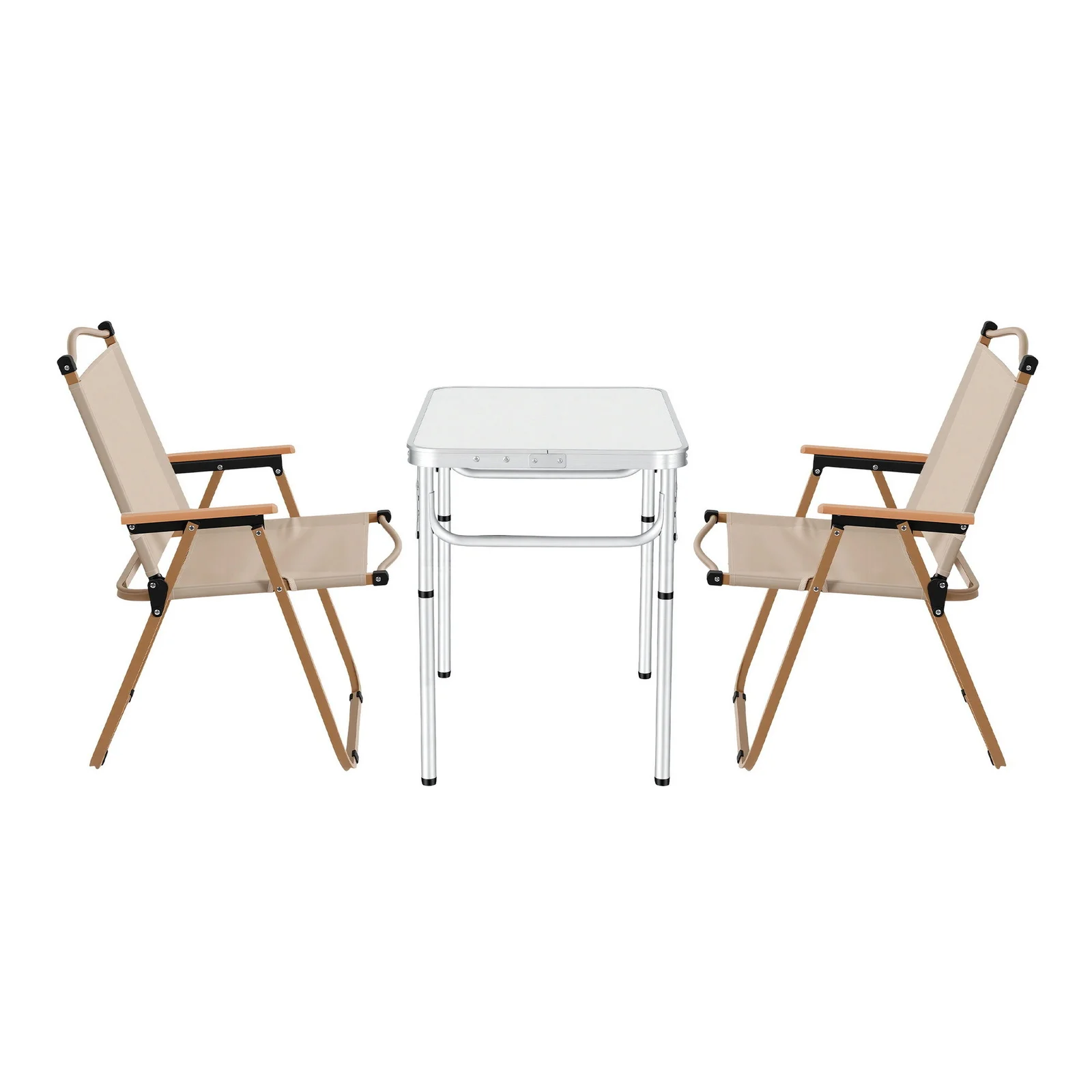 Weisshorn 3pc Camping Table Chair Set Outdoor Folding Aluminium Portable Picnic