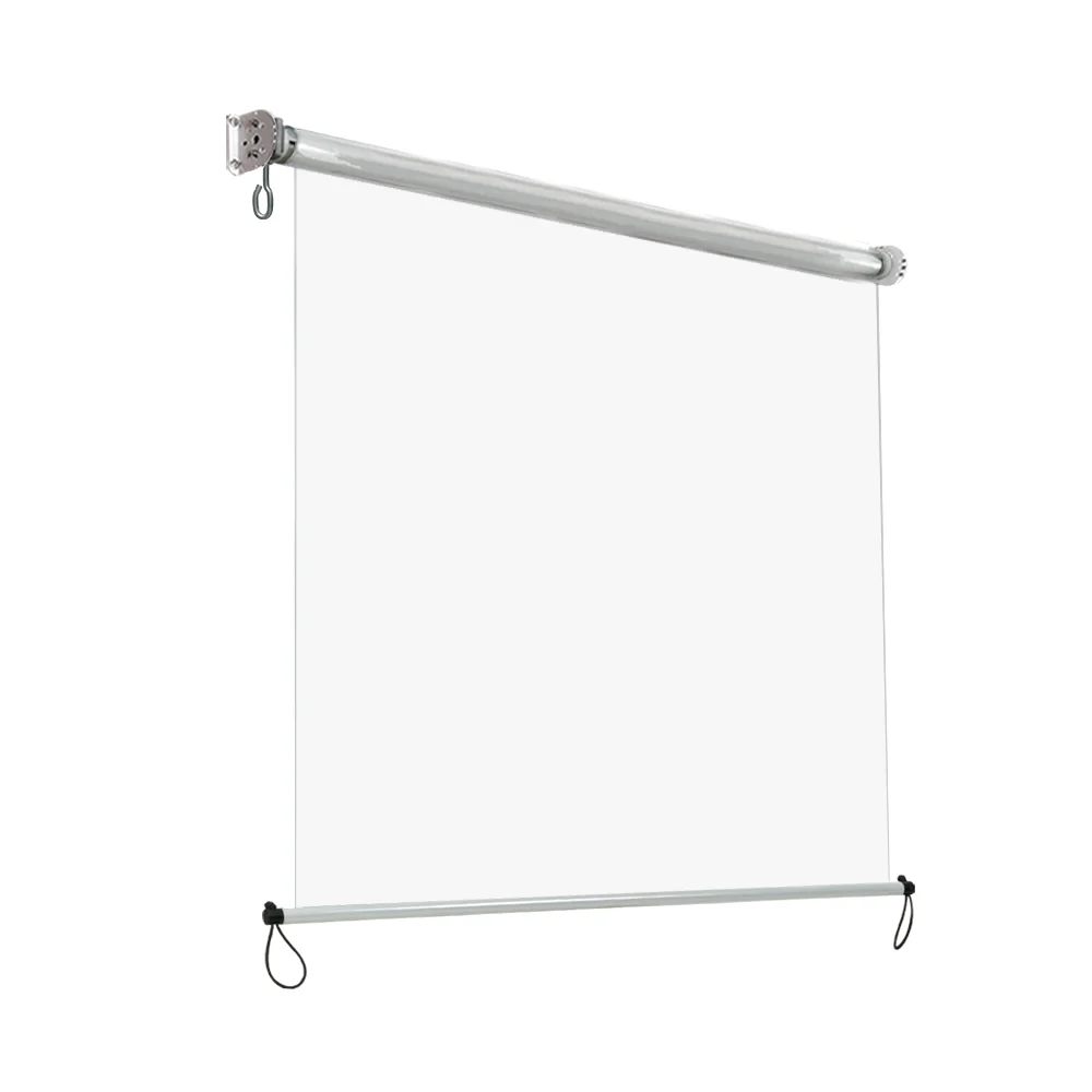 Instahut 1.5X2.4M Outdoor Blinds Clear Roll Down Awning Retractable Outdoor Blinds Water Wind Proof Transparent