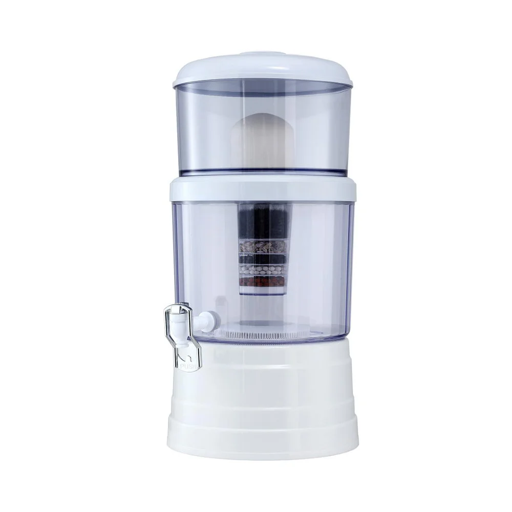 Devanti Benchtop Water Filter 16L Gravity Multi-Stage BPA-Free Home Camping