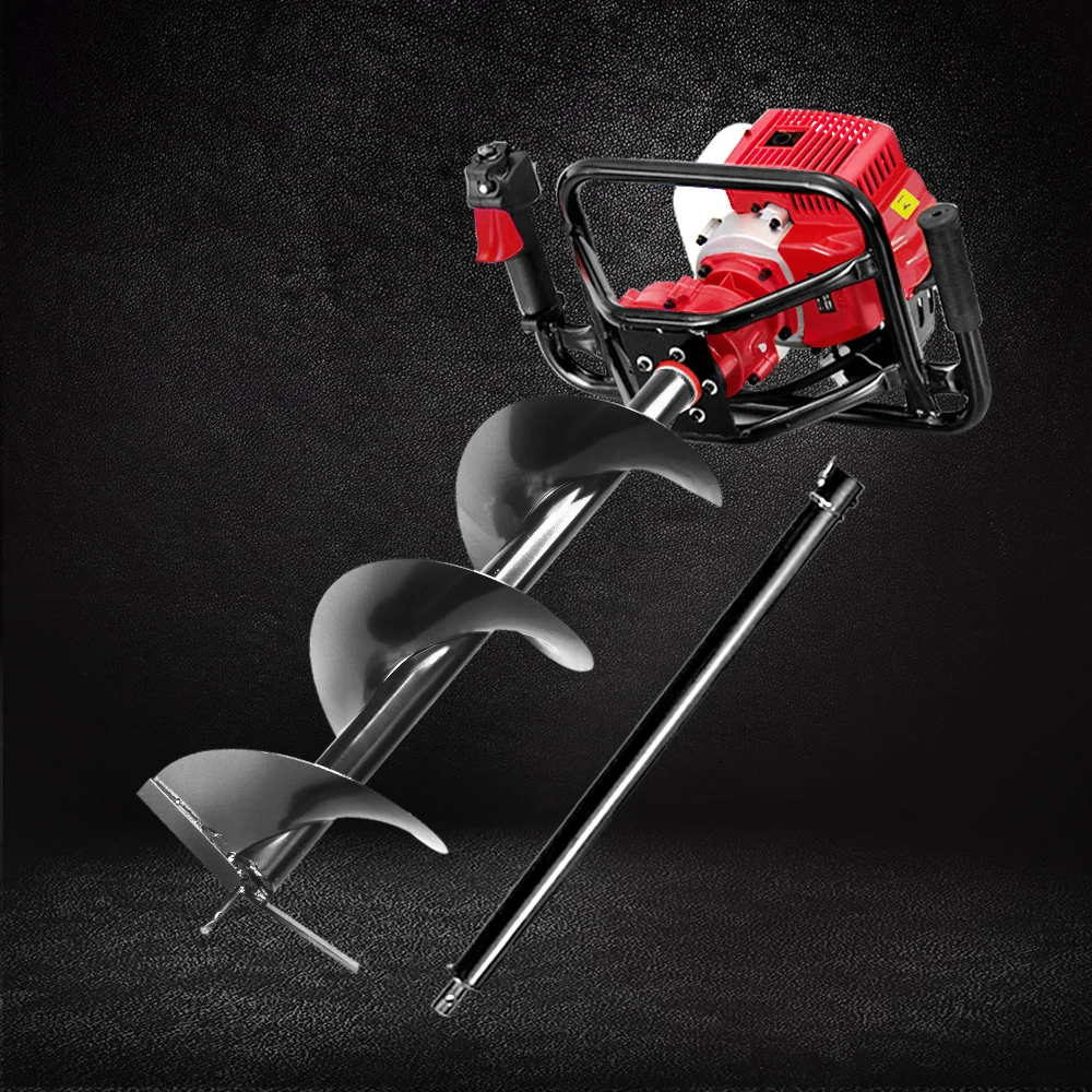 Giantz Post Hole Digger 300mm Petrol Drill Extension Bits Auger