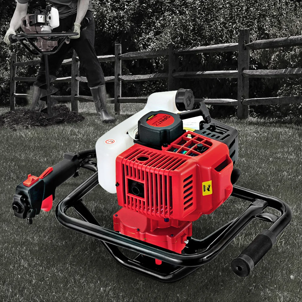 Giantz Post Hole Digger Motor Only Petrol Engine Red