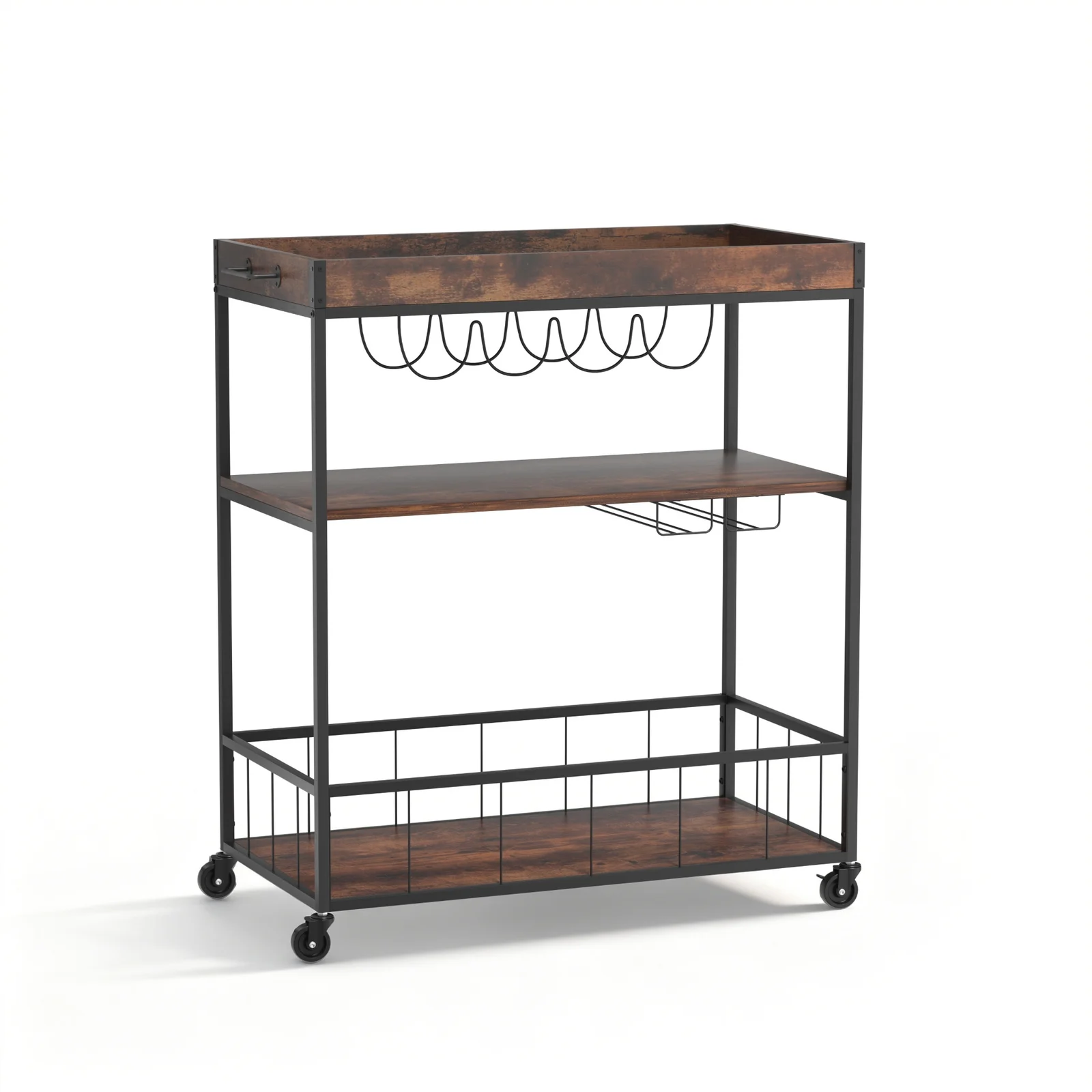 Artiss Kitchen Island Rolling Serving Cart
