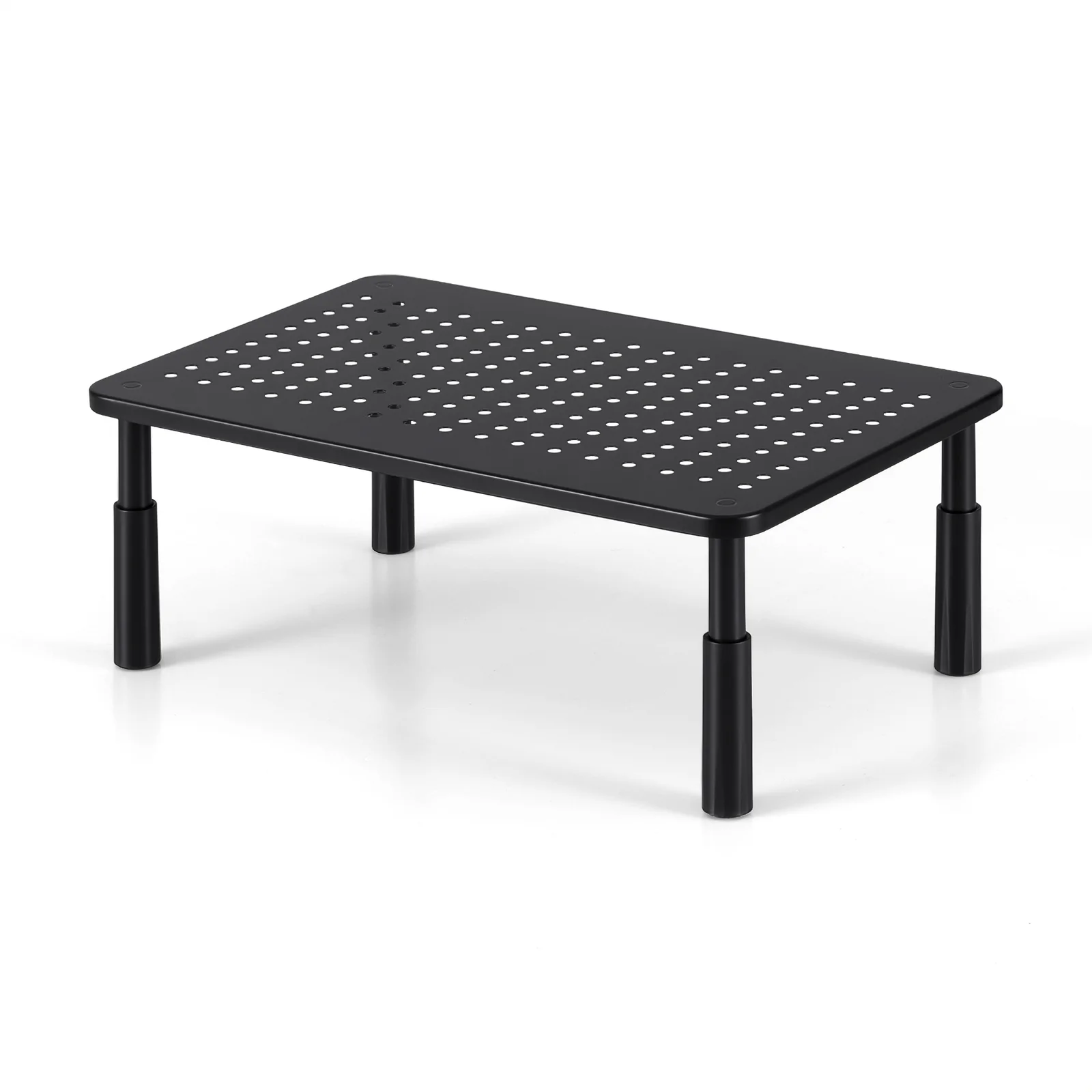 Artiss Monitor Stand Adjustable Riser For Computer Monitor And Laptop 3 Height Desk Organizer Black