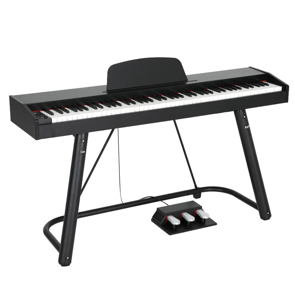 Alpha 88 Keys Electronic Piano Keyboard Digital Electric w/ Stand Semi-Weighted
