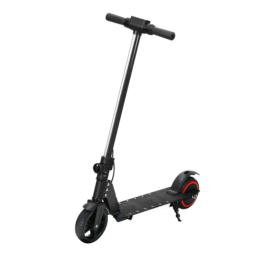 Electric Scooter 130W 16KM/H LED Light Folding Portable Riding Commuter Black