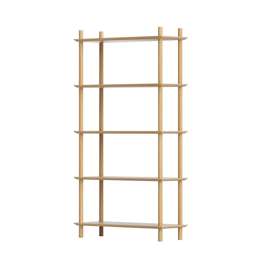 Artiss Bookshelf 5 Tiers Bookcase Display Shelves Wooden Storage Stand Rack Pine