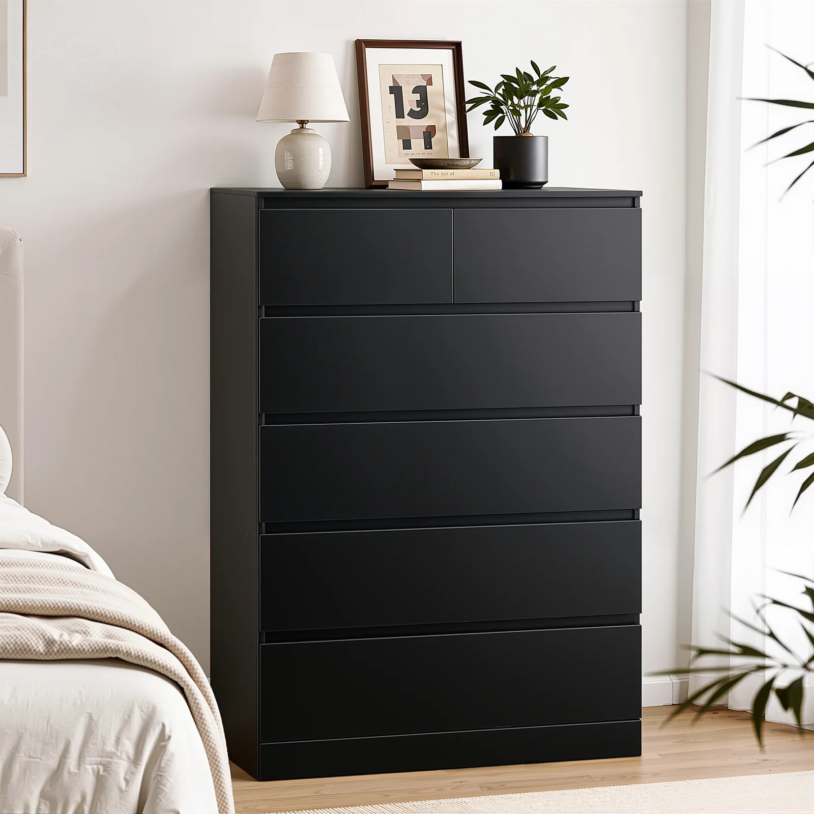 Artiss 6 Chest of Drawers Tallboy PEPE Black
