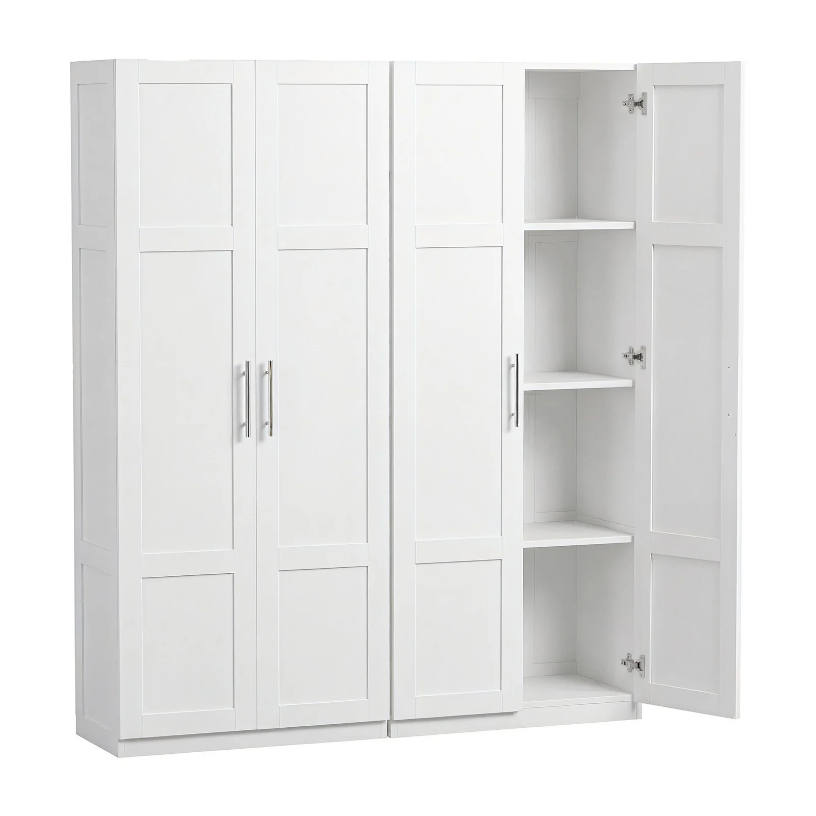 Artiss 2x Buffet Sideboard Cabinet Pantry Hutch Kitchen Storage Organiser White