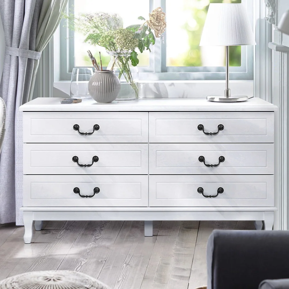 Artiss 6 Chest of Drawers - KUBI White