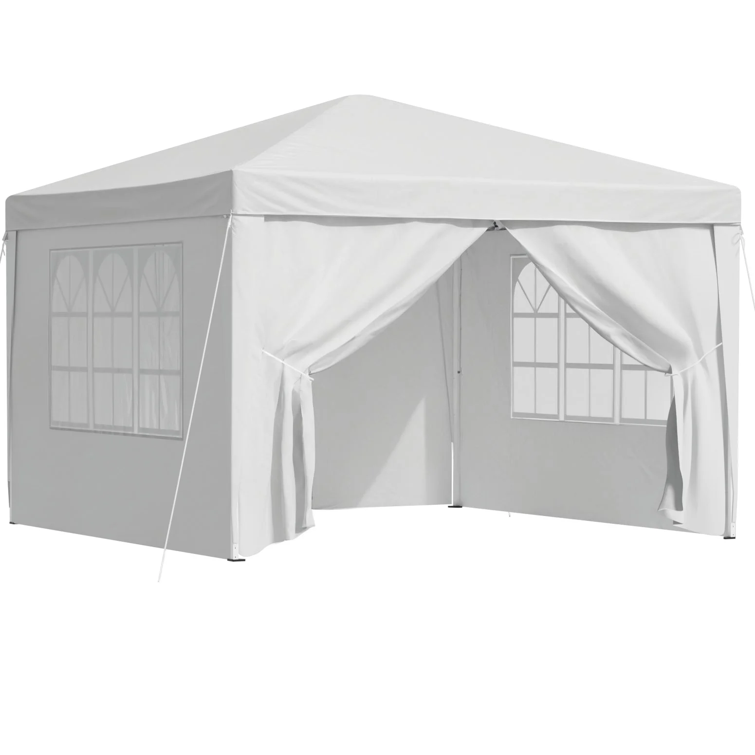 Instahut Gazebo 3x3 Pop Up Marquee Folding Tent Wedding Gazebos Camping Outdoor Canopy White