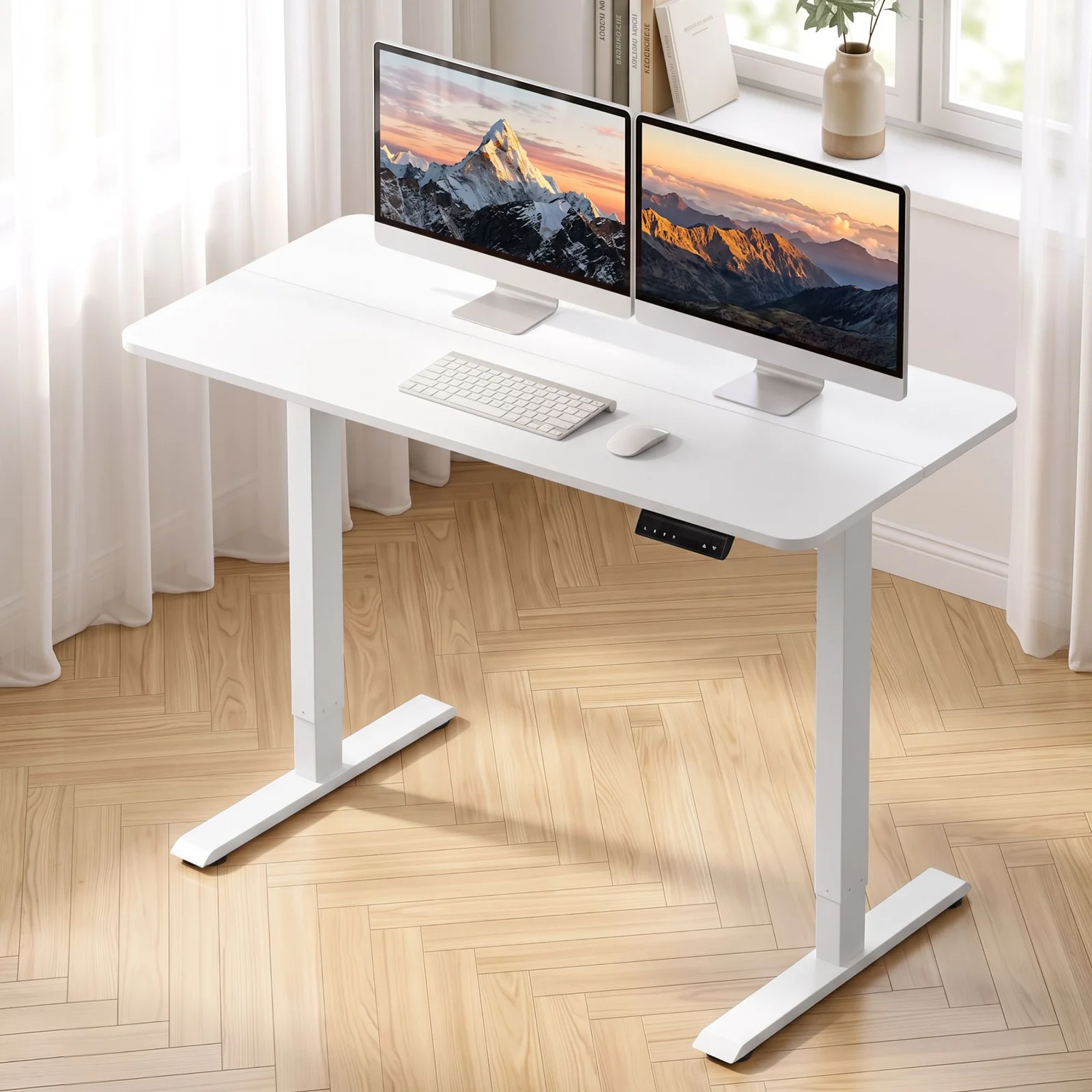 Artiss Electric Standing Desk 120cm Height Adjustable White