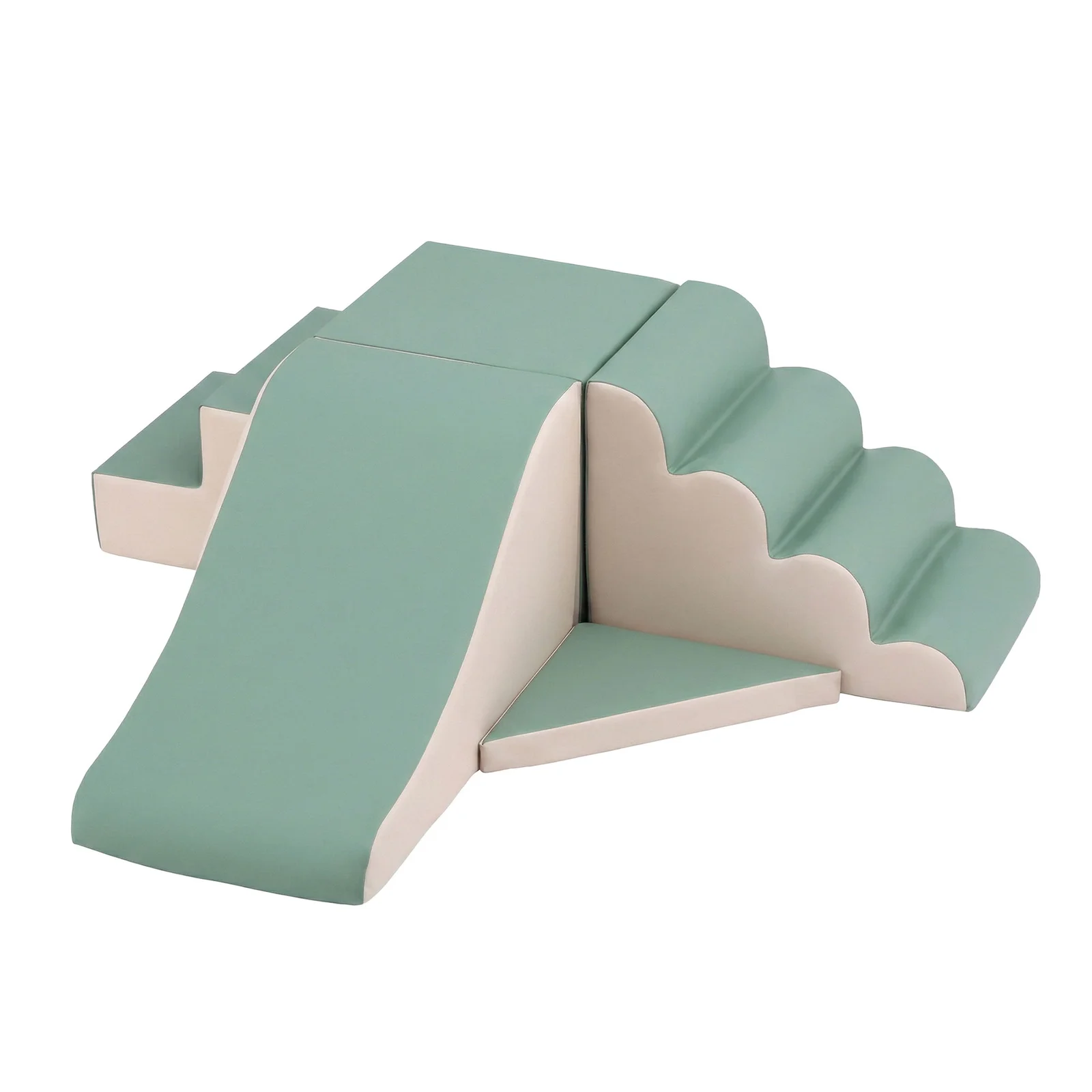 Keezi Kids Climbing Blocks 4-Piece Foam Toddler Playset Soft Indoor Climbing Toy Rocker