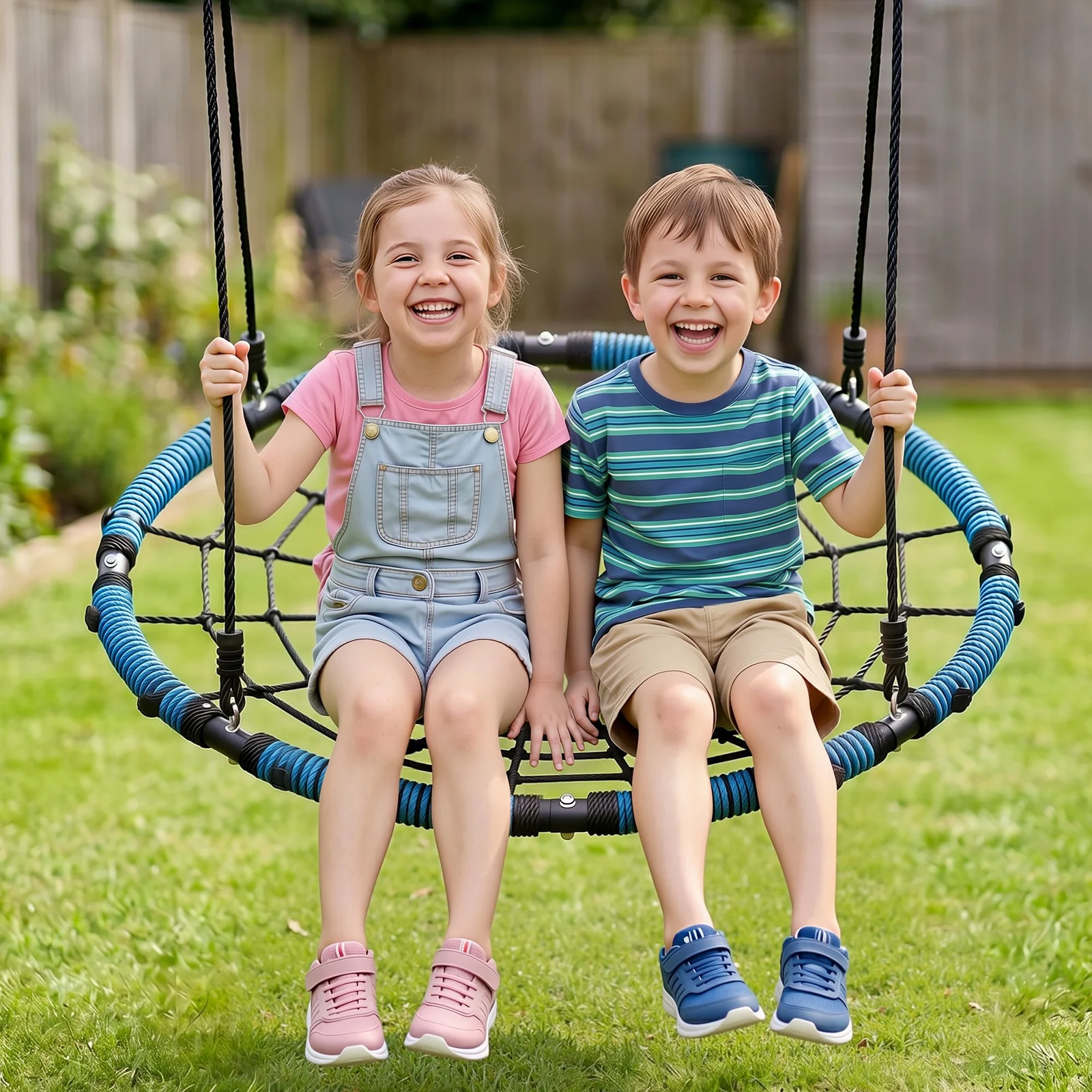 Gardeon Tree Swing Net Hammock 98.5cm for Backyard Porch Outside Playground