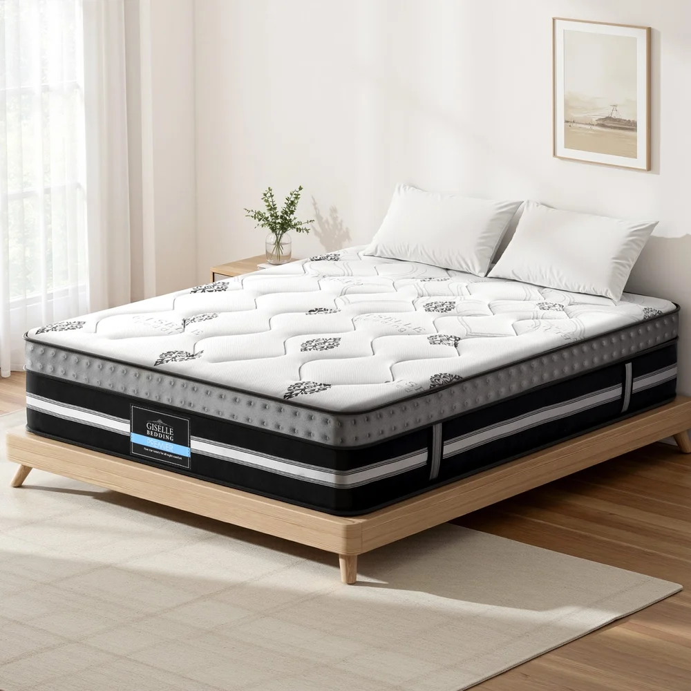 Giselle Bedding King Mattress 35cm Bed in a Box Pocket Spring Gel Memory Foam