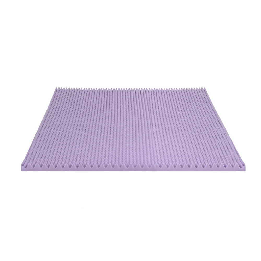 Giselle 5cm Memory Foam Mattress Topper Lavender Infused Egg Crate Pad Mat Queen