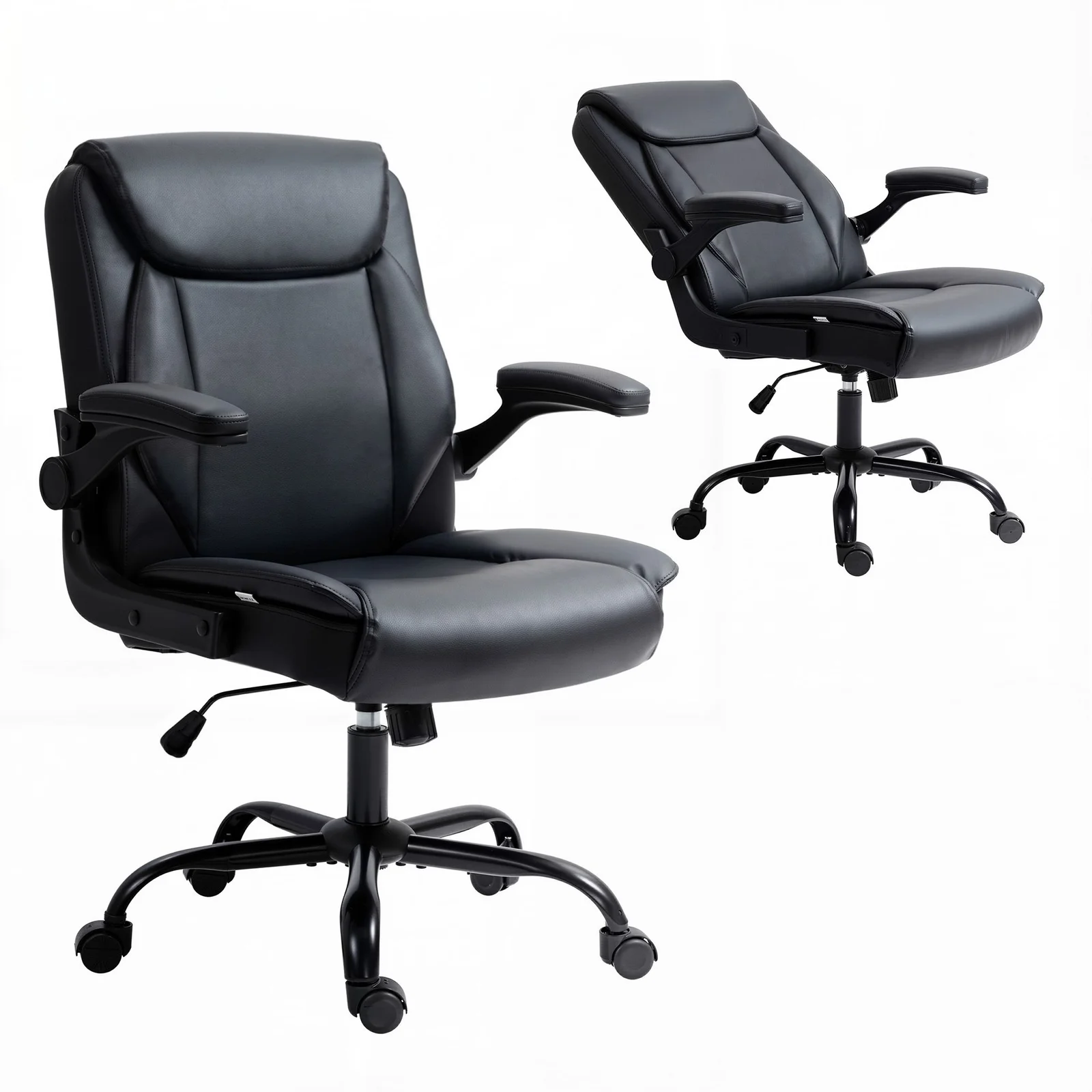 Artiss Executive Office Chair Mid Back Black