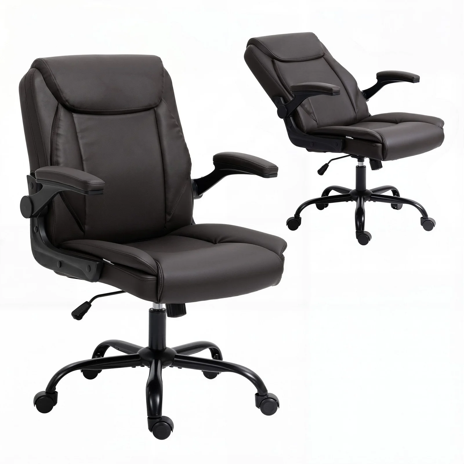 Artiss Executive Office Chair Mid Back Brwon