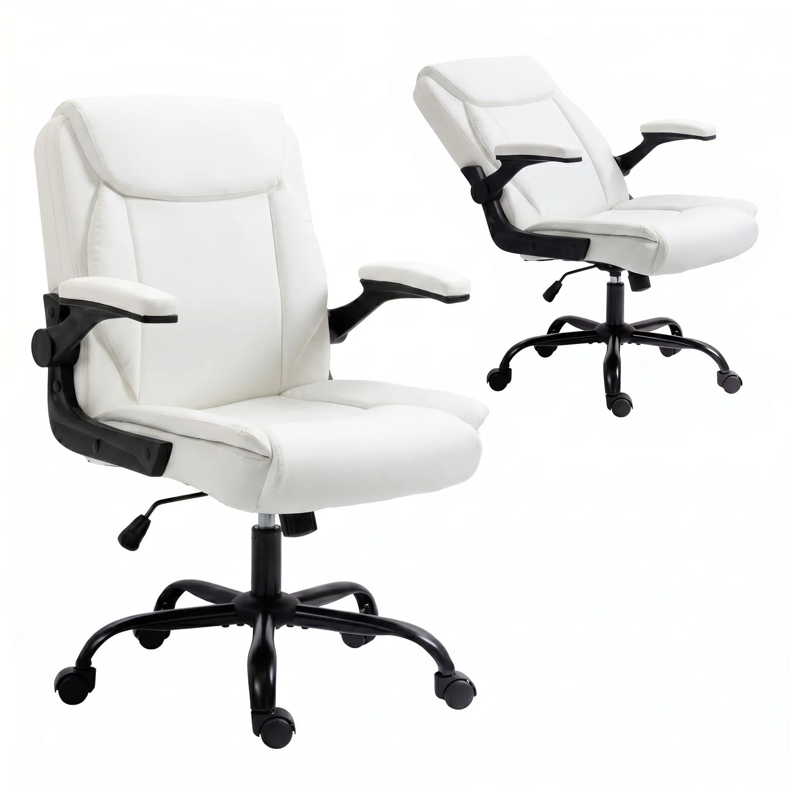 Artiss Executive Office Chair Mid Back White