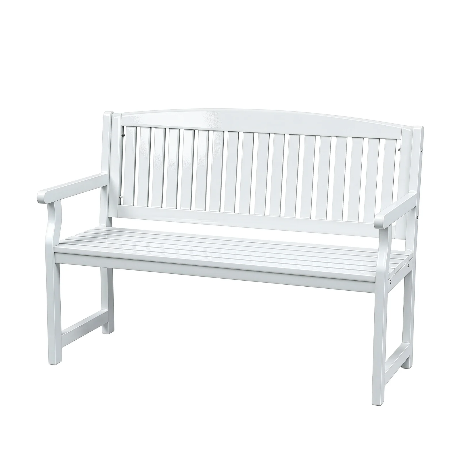 Gardeon Outdoor Garden Bench Wooden 2 Seater Lounge Chair Patio Furniture White