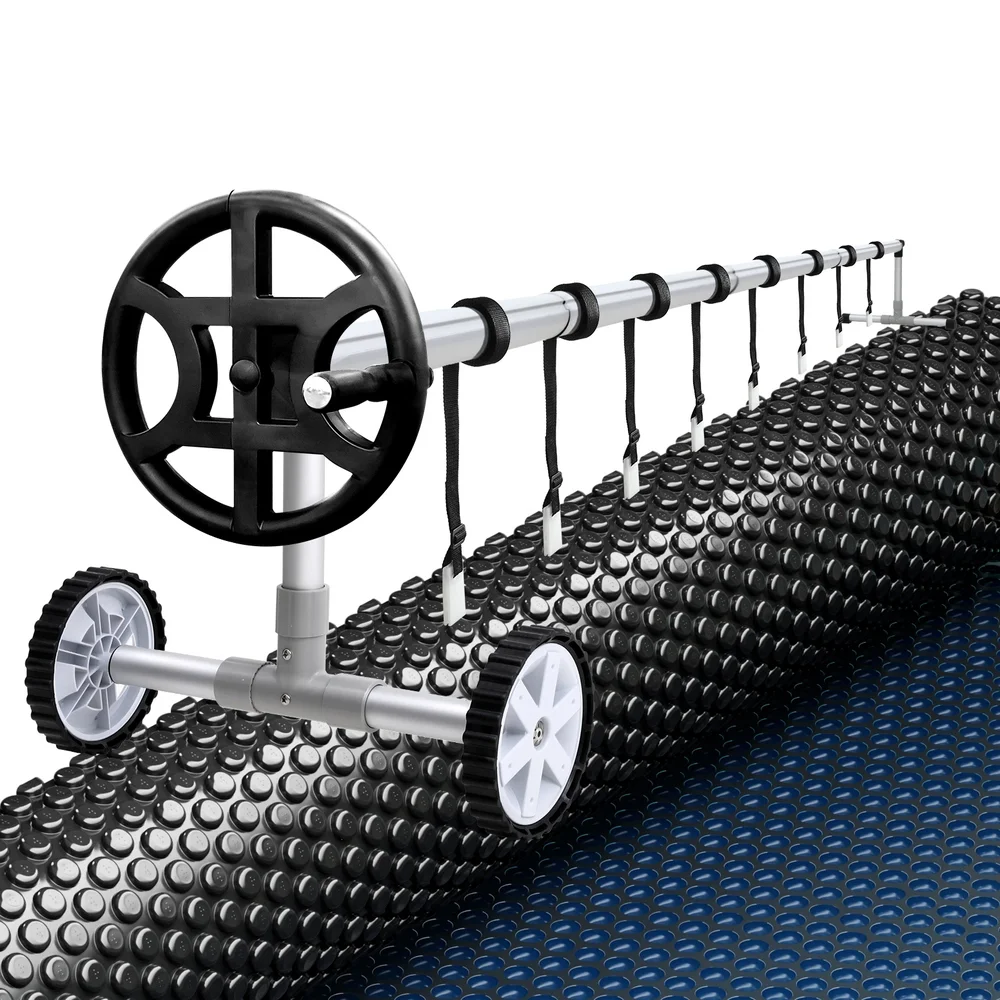 Aqua Buddy Pool Cover 600 Micron 7x4m w/ Roller 4m Swimming Pools Black Solar Blanket