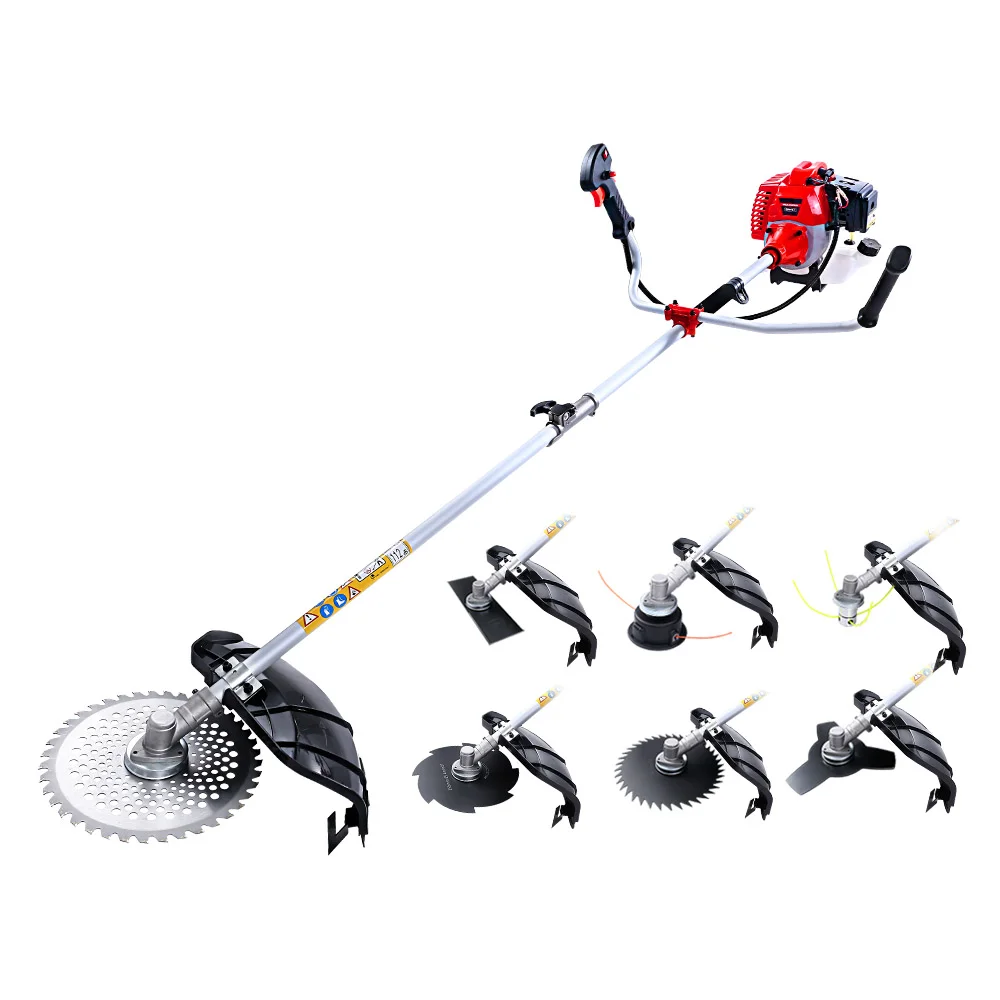Giantz 2 Stroke Pole Chainsaw Petrol Hedge Trimmer Tree Pruner 7 In 1