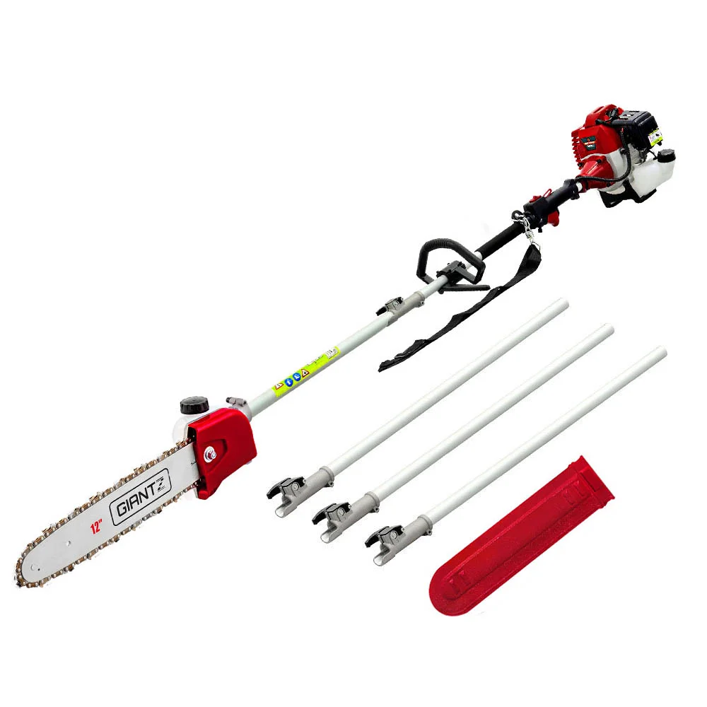 Giantz Pole Chainsaw 2 Stroke Petrol Tree Pruner Long Reach Saw 12 Inch Bar