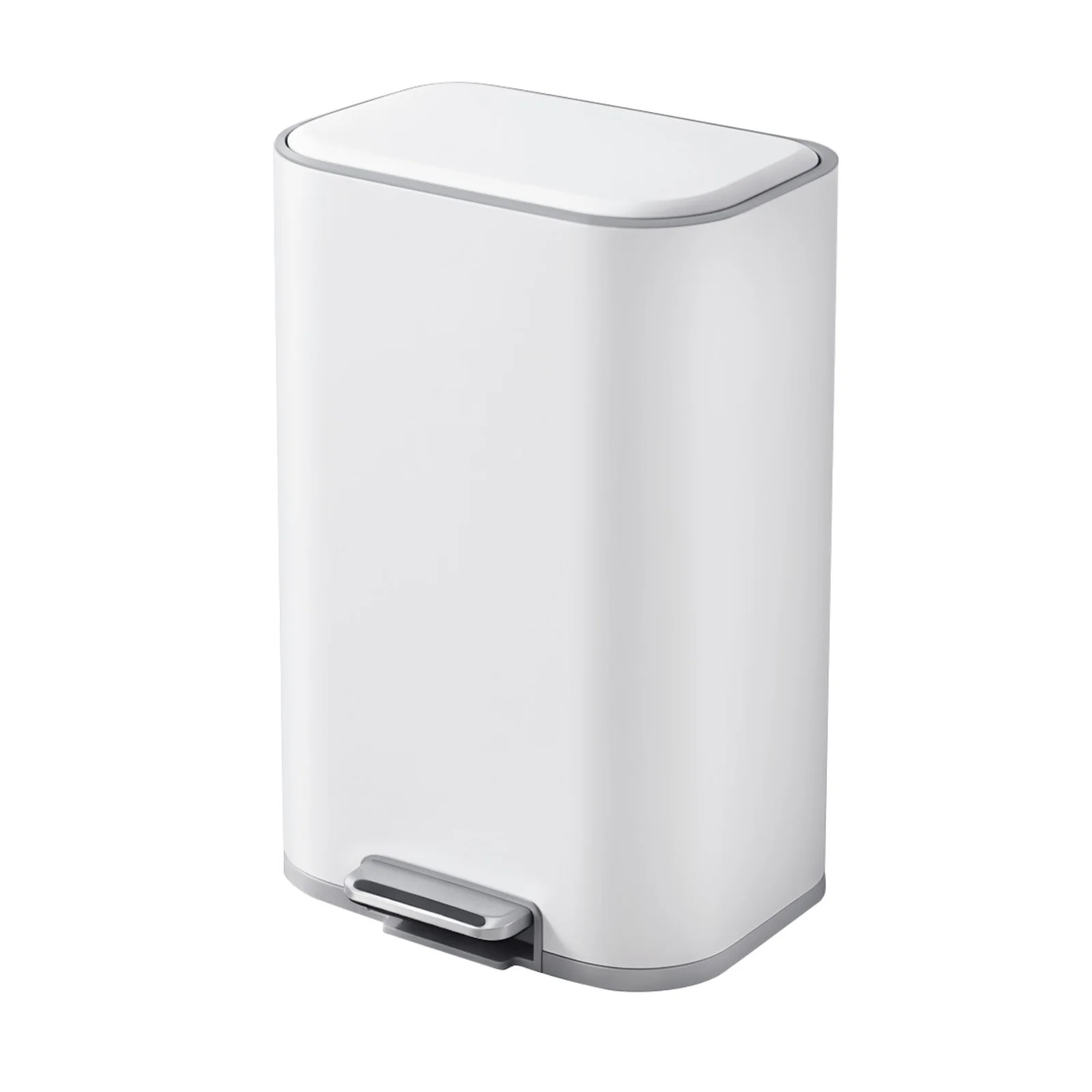 Cefito 30L Pedal Rubbish Bin Kitchen Trash Garbage Waste Can Soft Close White