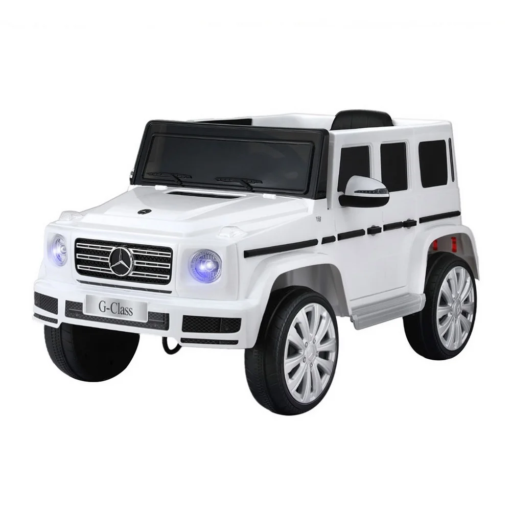 Kids Ride On Car Licensed G500 Electric Toys Horn Remote 12V White