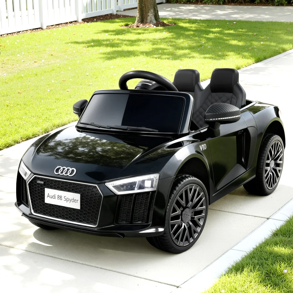 Kids Ride On Car Audi R8 Licensed Sports Electric Toy Cars Black
