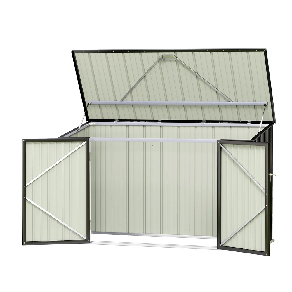 Giantz Garden Shed 2.22x0.91M Bike Sheds Outdoor Storage Tool Workshop House Shelter Double Door