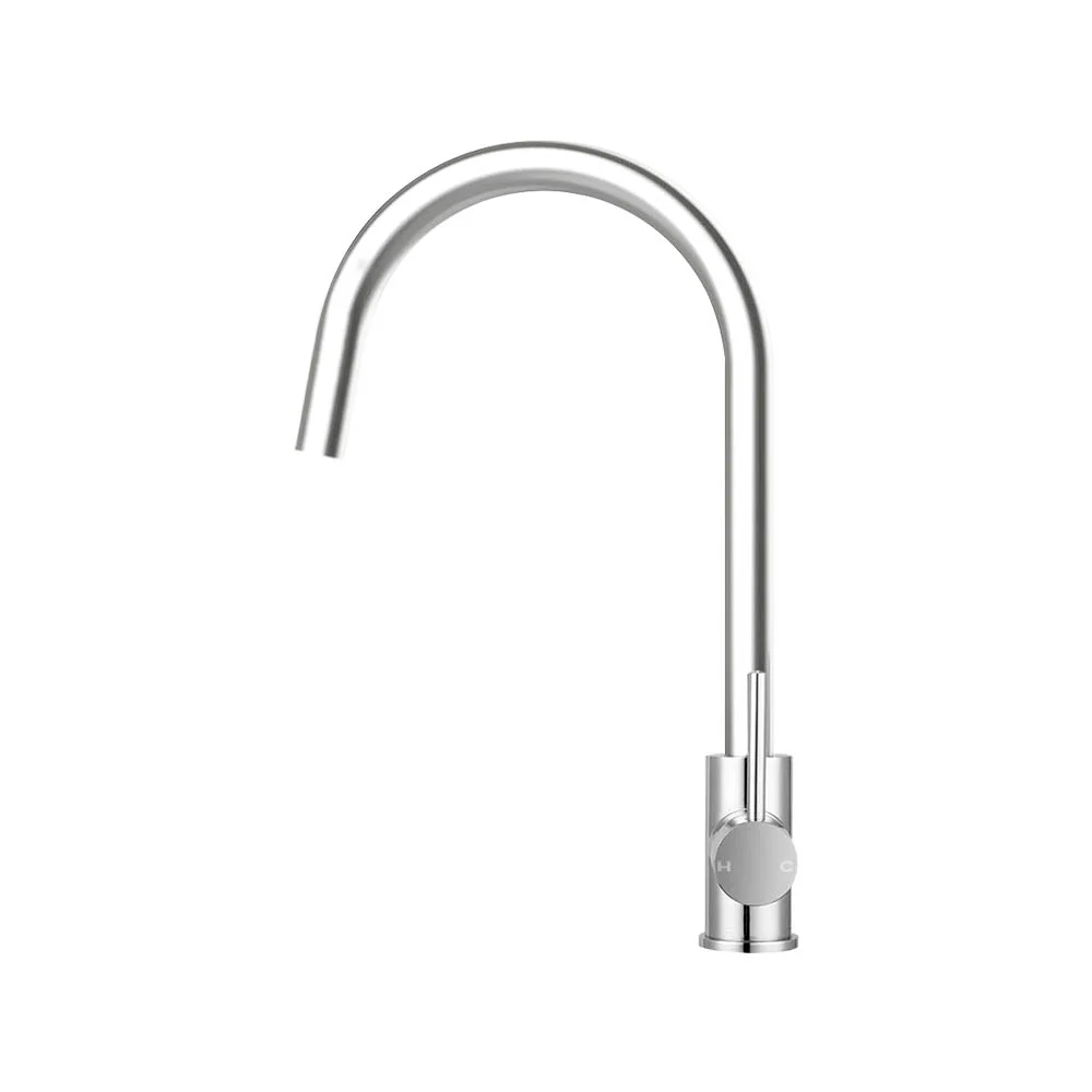 Cefito Kitchen Mixer Tap Round Chrome Sink Faucet 360° Swivel
