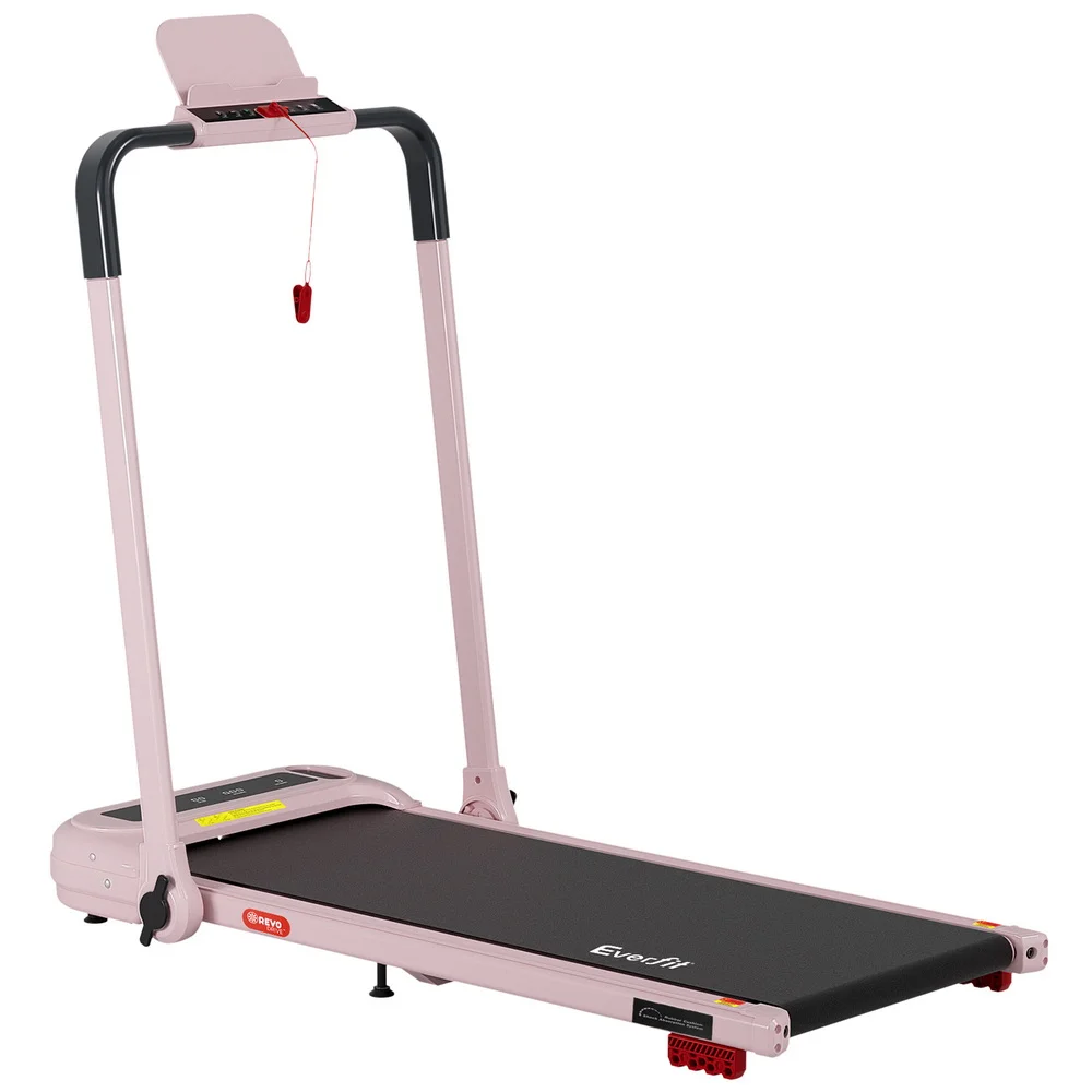 Everfit Treadmill Electric Walking Pad with Incline Foldable for Home Gym Pink
