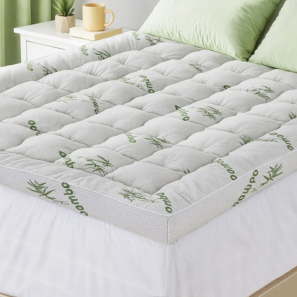 Giselle Mattress Topper 11cm Pillowtop toppers Bamboo Queen
