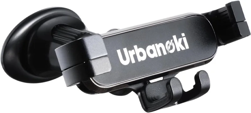 Urbanoki Air Vent Car Phone Holder Mount Strong Grip for Smartphones - Black