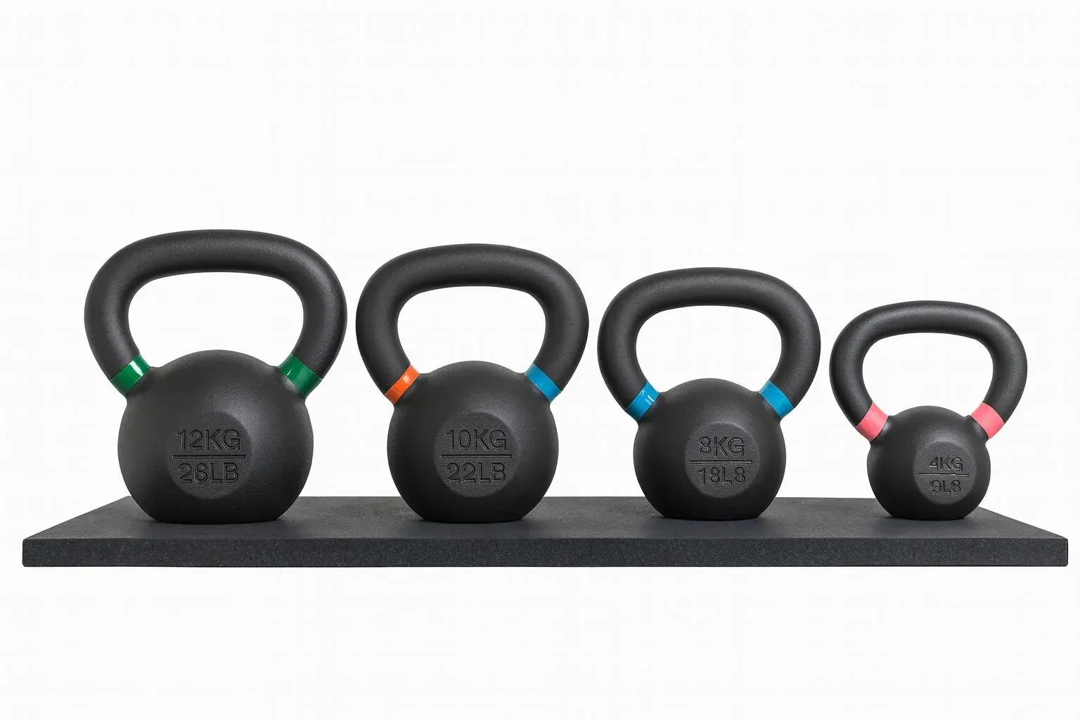 Cast Iron Kettlebells Set 6 - 16/20/24/28/32 Kg (120 Kg total)