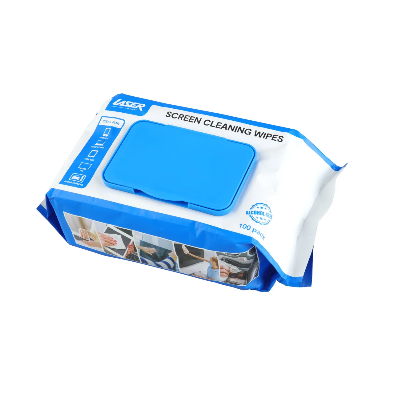 Laser Screen Cleaning Wipes 100 Pack - 3 Pack