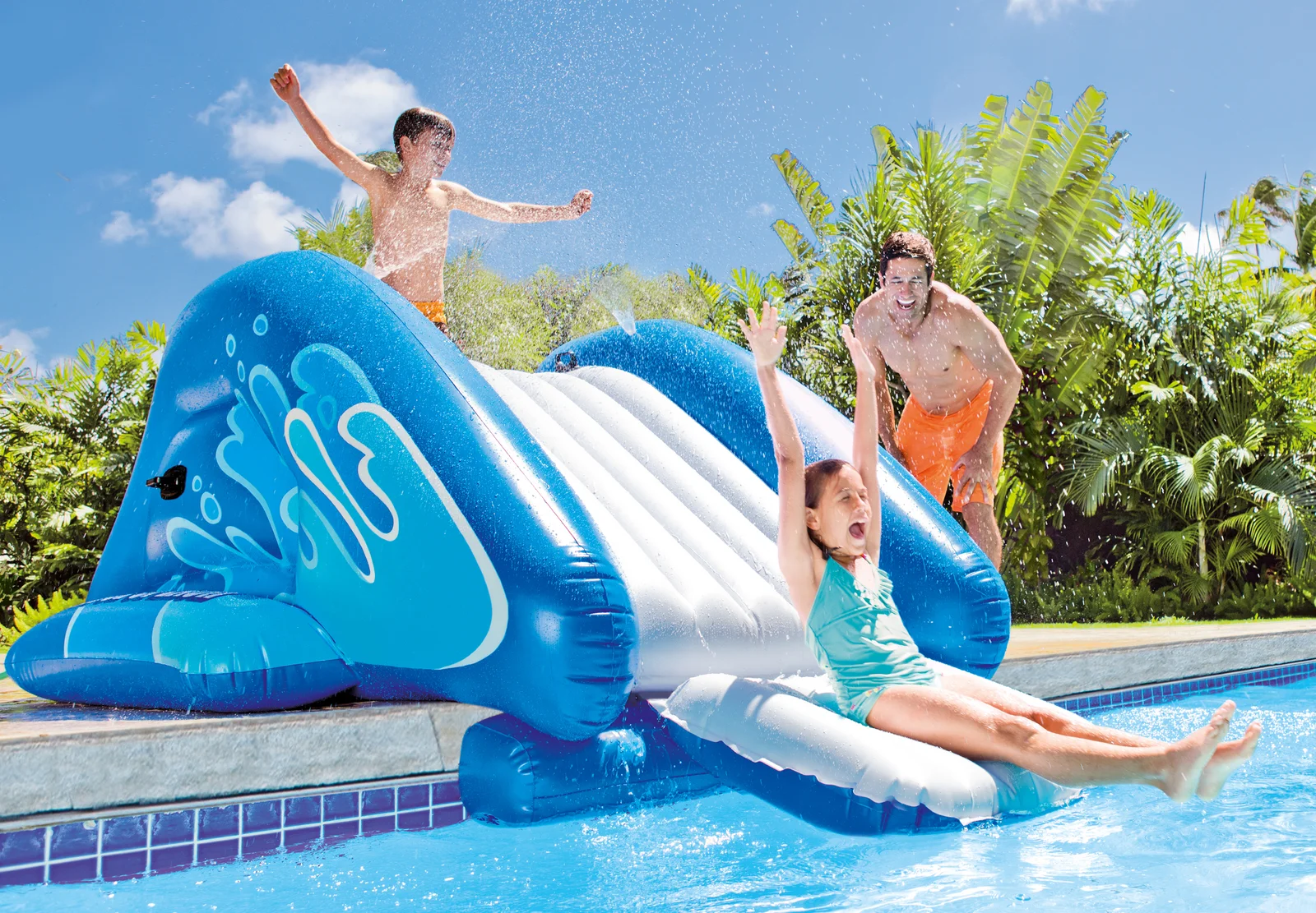 Intex Kool Splash Inflatable Water Slide with Spray 58849
