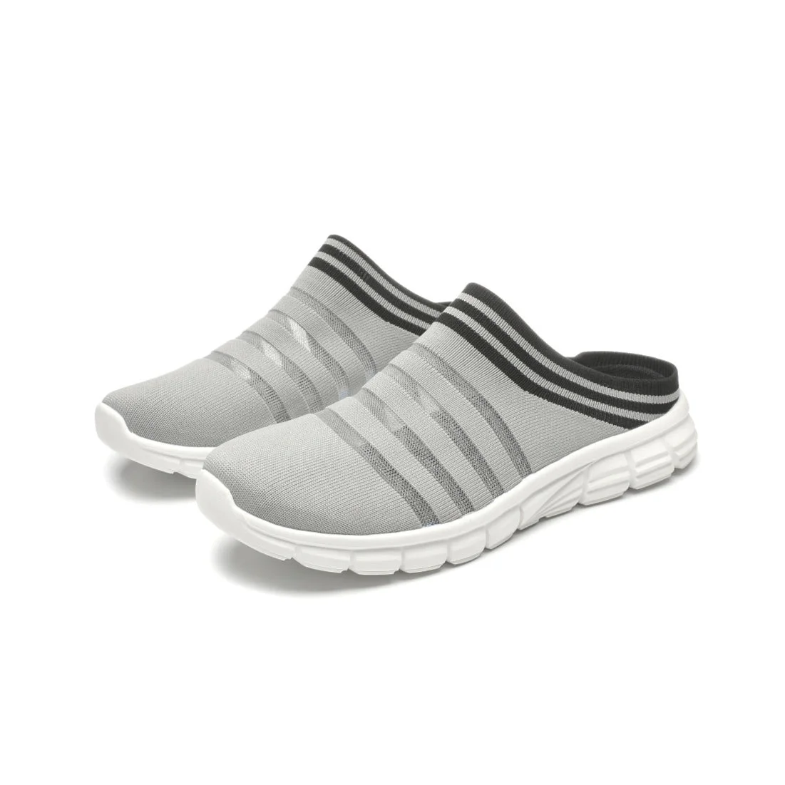 MEN'S BIRD'S NEST HALF-SANDALS 4555 - MEN - Grey / AUS Ladies9.5/Men7.5/EU41/25.5cm