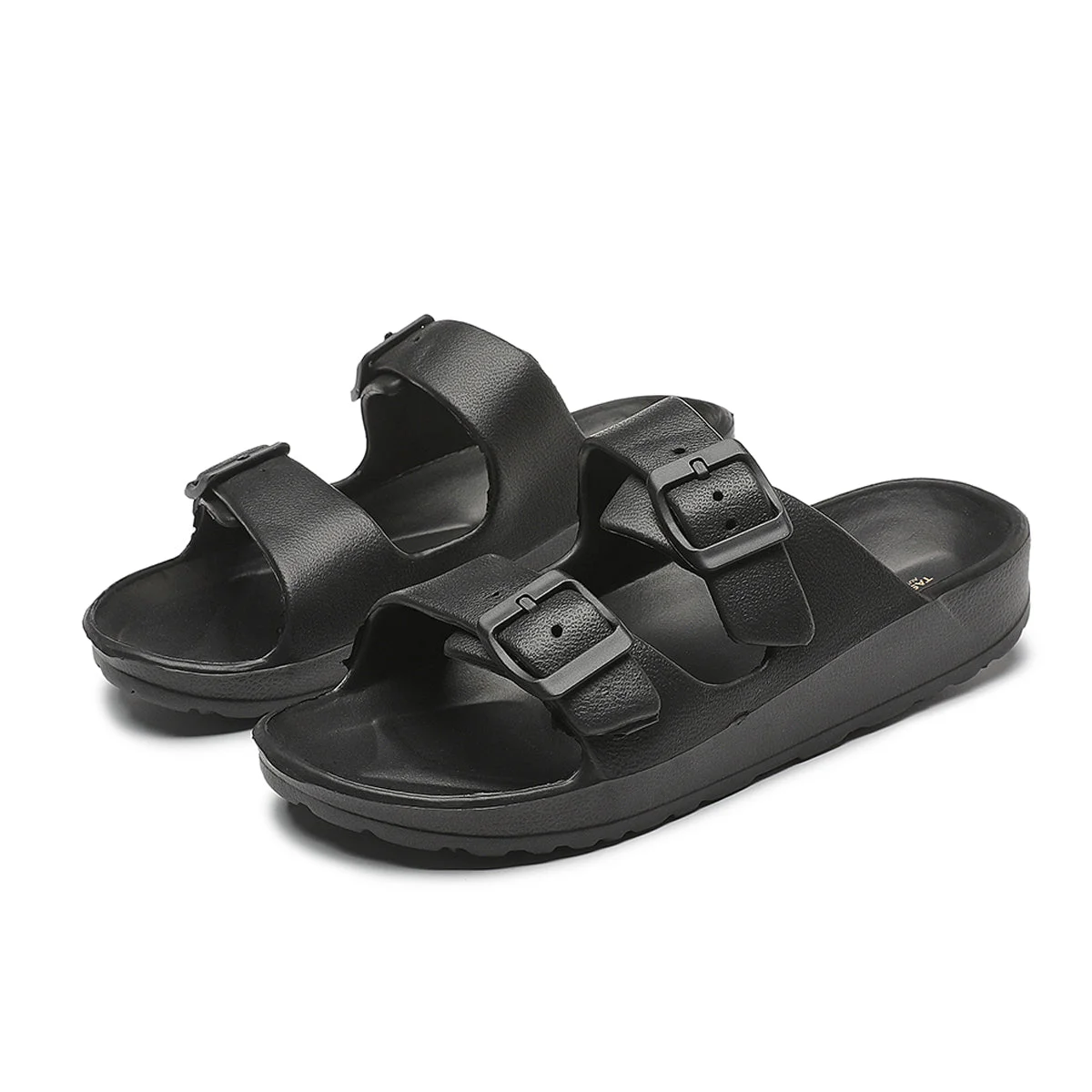 UNISEX BEACH SLIDES 0099 - MEN - Black / AUS Ladies12/Men10/Eu44/27cm
