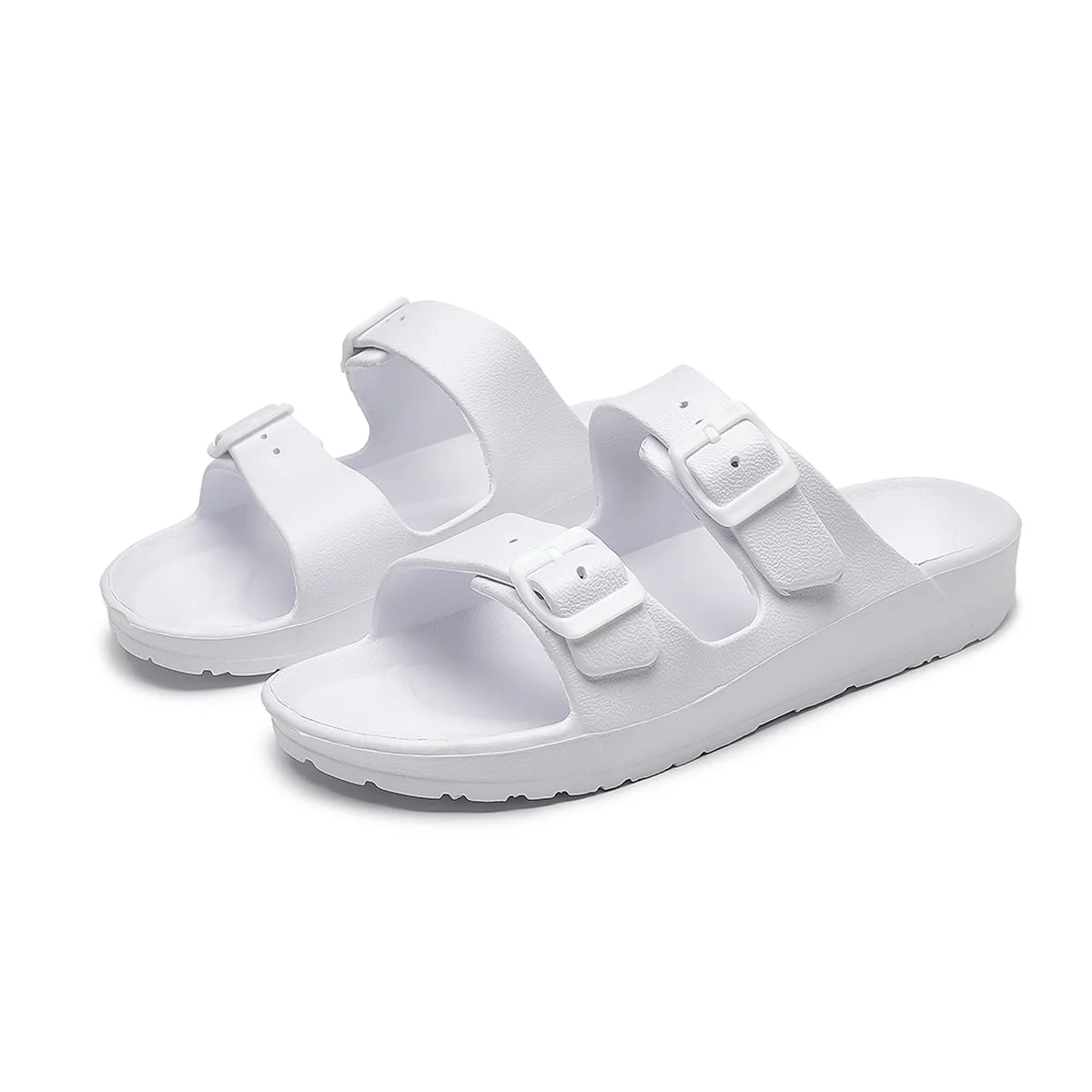 UNISEX BEACH SLIDES 0099 - MEN - White / AUS Ladies5.5/Men3.5/EU36/23cm