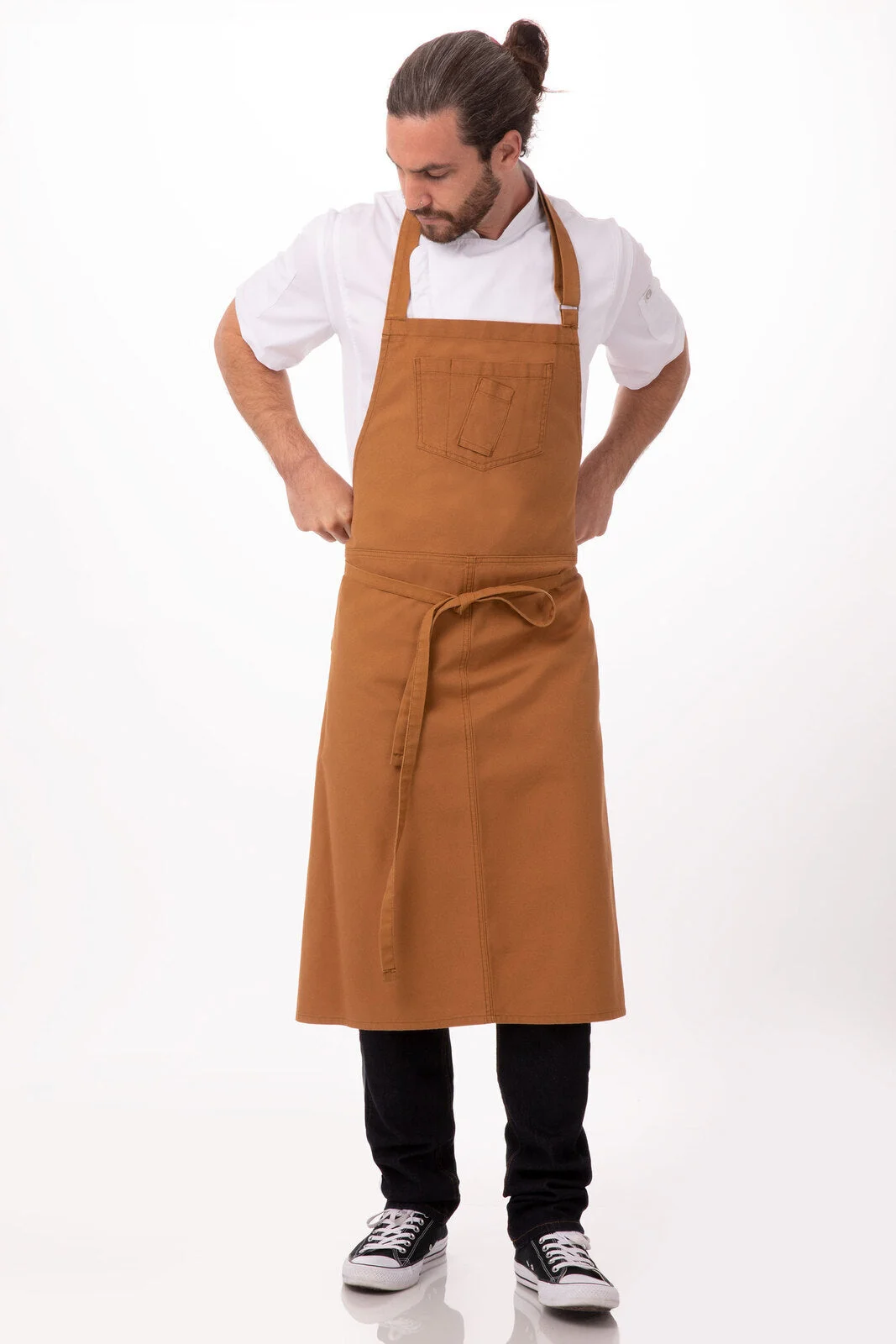 Rockford Nutmeg Chefs Bib Apron by Chef Works