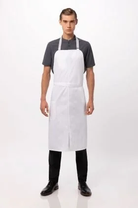 Brio Chef White Bib Apron by Chef Works