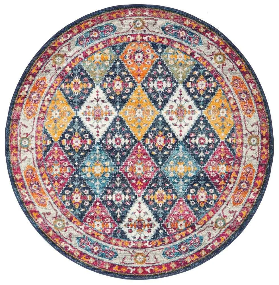 Century 933 Navy Round by Rug Culture - 240 x 240 cm - ROUND