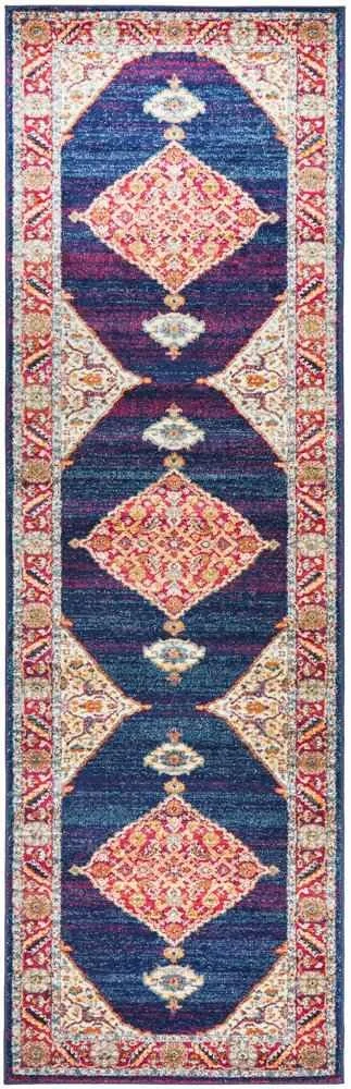 Century 966 Royal Blue Runner by Rug Culture - 80 x 500 cm - RUNNER