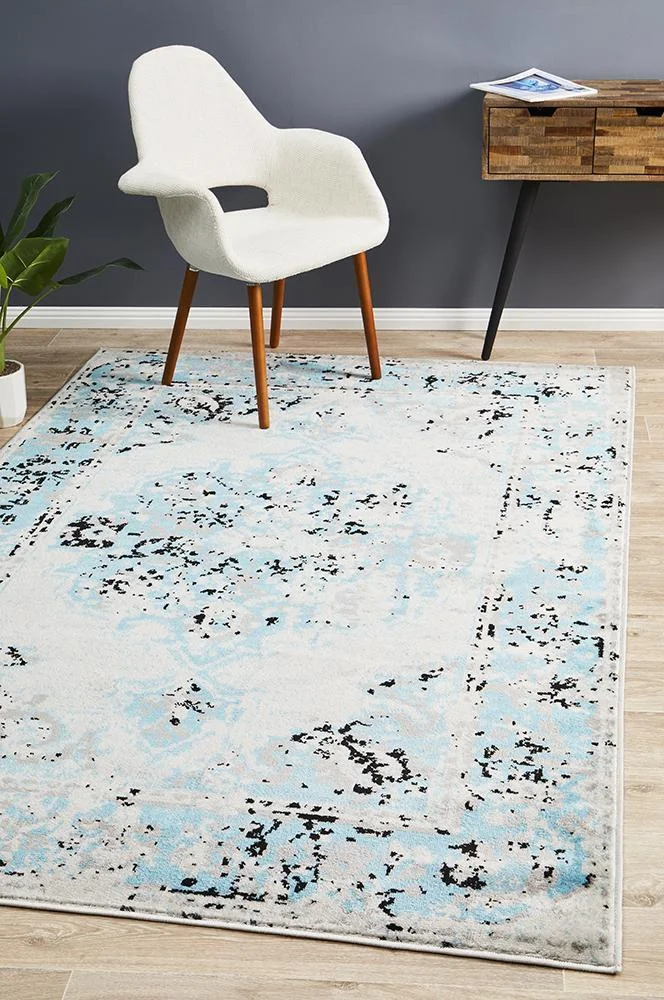 Alexa Transitional Rug Blue Grey by Rug Culture - 230X160CM