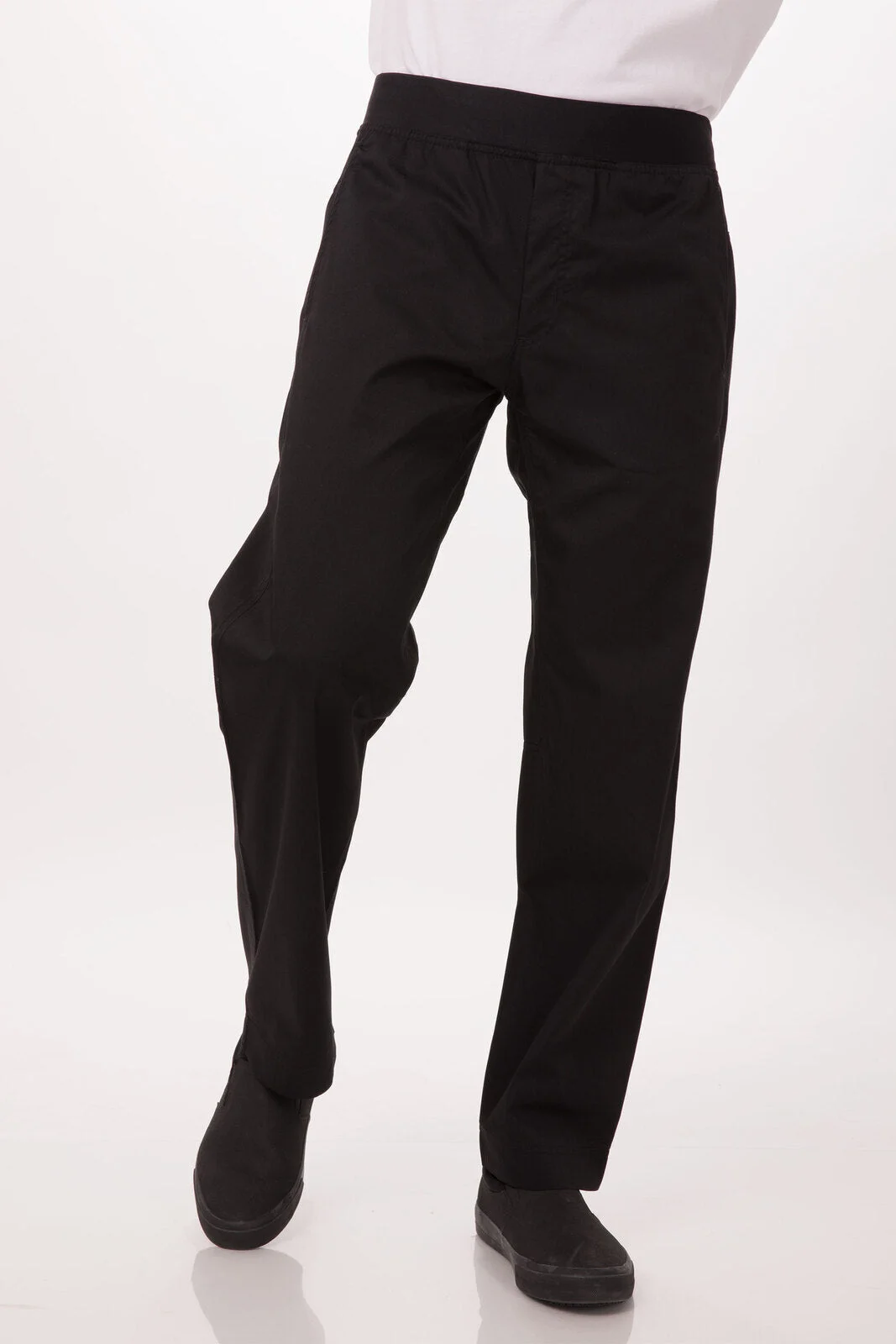 Lightweight Black XL Slim Men's Chef Pants by Chef Works