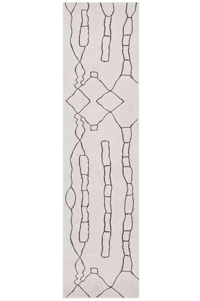 Paradise Runner Amy Grey by Rug Culture - 500X80CM - RUNNER