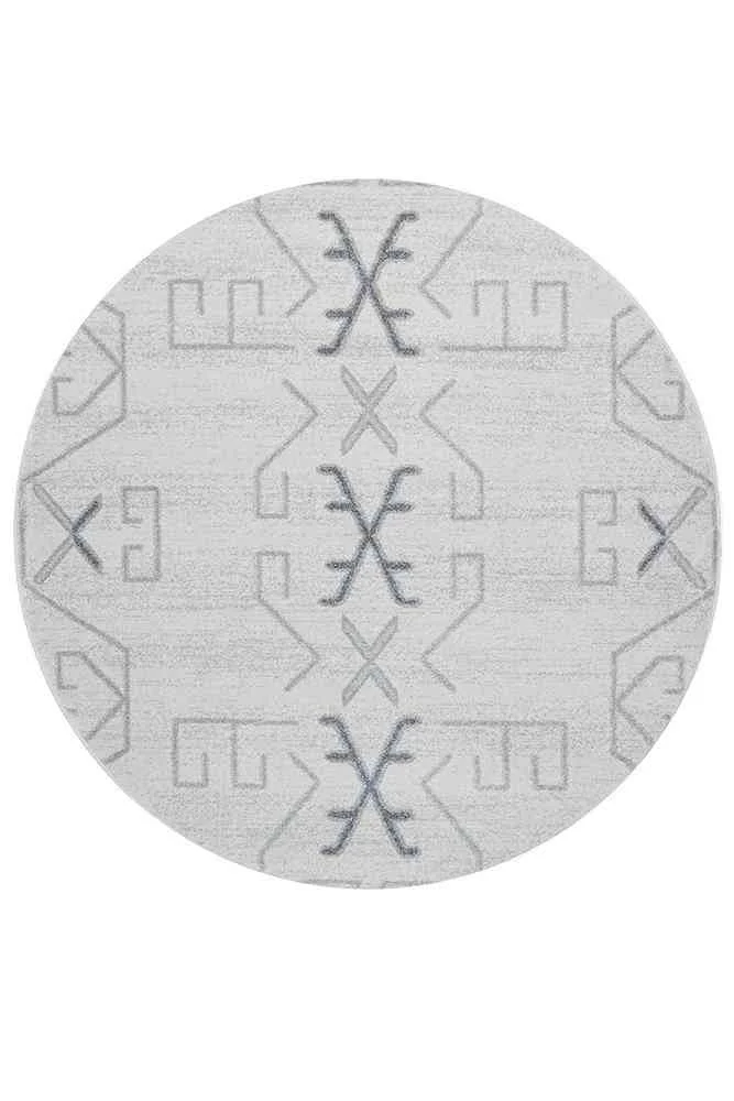 Paradise Round Cala Grey by Rug Culture - 200X200CM - ROUND