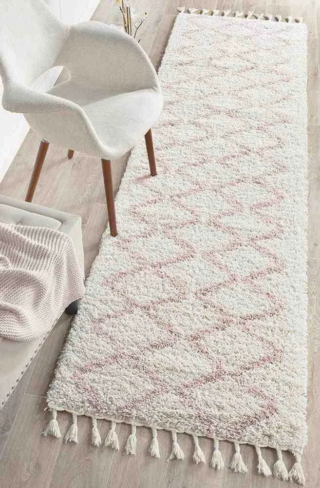 Saffron 11 Pink Runner by Rug Culture - 300X80CM - RUNNER